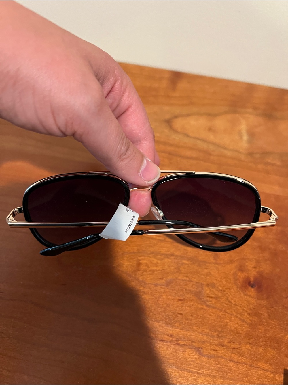 Quay Australia Black and Gold Aviator “All In” Sunglasses - Picture 5 of 10